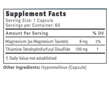 supplement facts thiamax