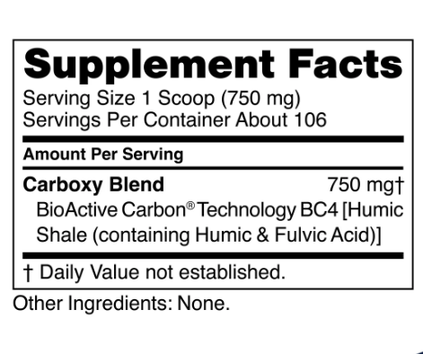 ingredients for Carboxy