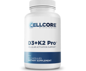 CellCore D3+K2 Pro dietary supplement bottle