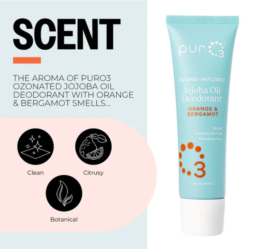 ozone infused deodorant scent