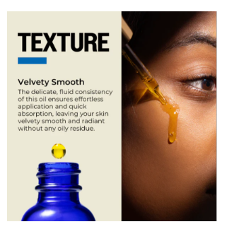 ozone infused beauty oil | puro3 Texture