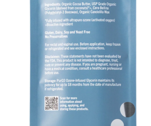 ozone infused glycerin suppositories | puro3
