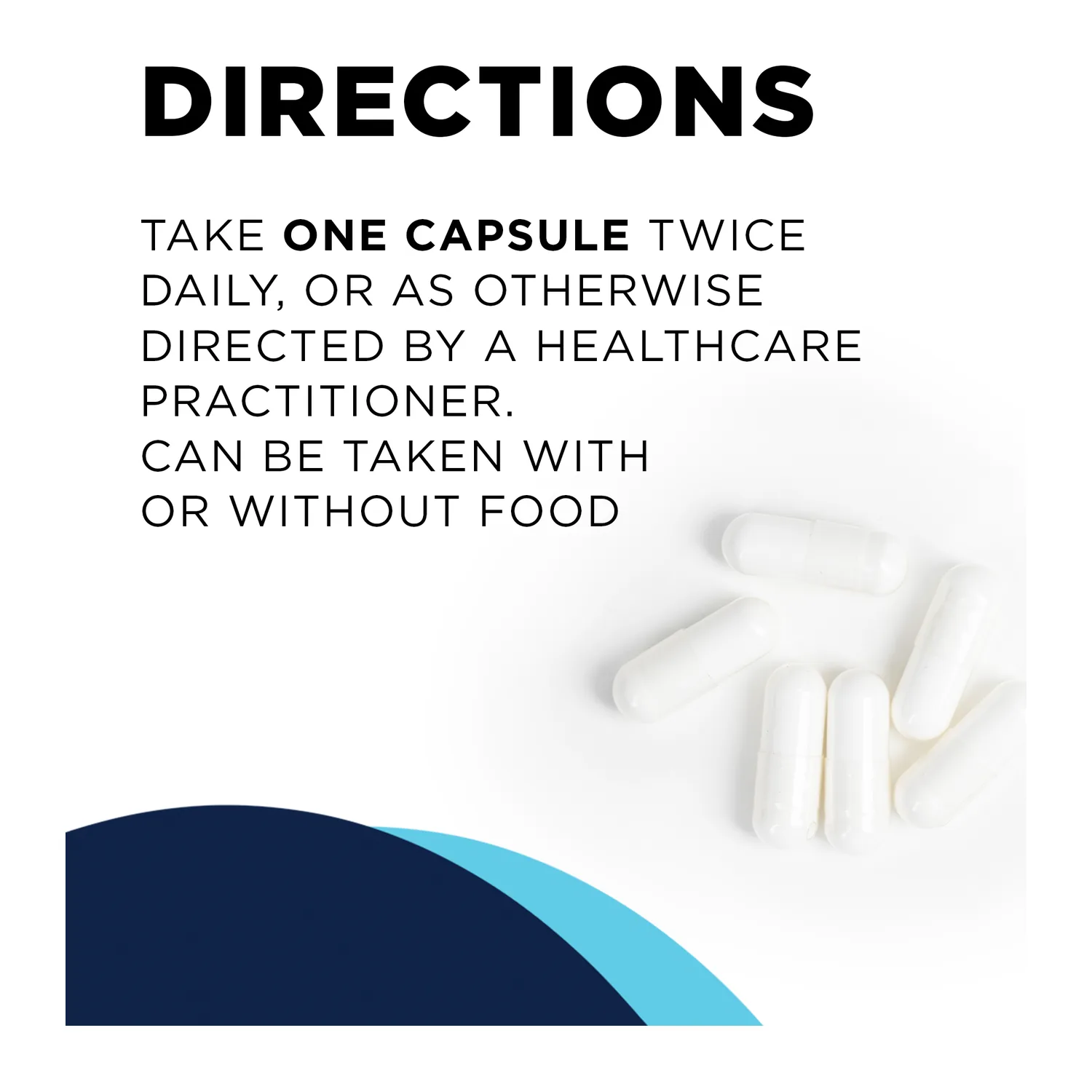 Advanced TUDCA directions: take one capsule twice daily, with or without food