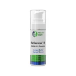 BeSerene IR Instant Relief topical cream by Healthy Gut, front of the 53 g pump bottle with GABA and L-Theanine