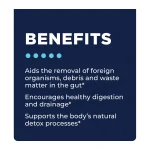 CellCore Para 1 benefits: aids removal of foreign organisms, debris and waste in the gut, encourages healthy digestion and drainage, supports natural detox