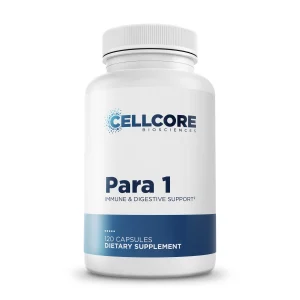 CellCore Para 1 Immune & Digestive Support supplement, bottle of 120 capsules