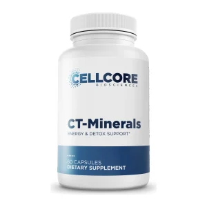 CellCore CT-Minerals, front of bottle, 60 capsules