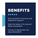 CellCore Para 3 benefits: potent immune and digestive support, aids the body's natural detox processes, liquid form for easy absorption