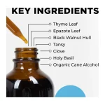 CellCore Para 3 key ingredients: thyme leaf, epazote leaf, black walnut hull, tansy, clove and holy basil