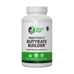 Tributyrin-X Butyrate Builder by Healthy Gut, front of bottle, 90 softgels