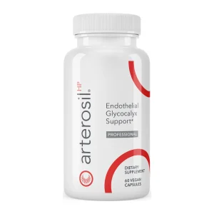 Calroy Arterosil HP, front of bottle, 60 vegan capsules for endothelial glycocalyx support