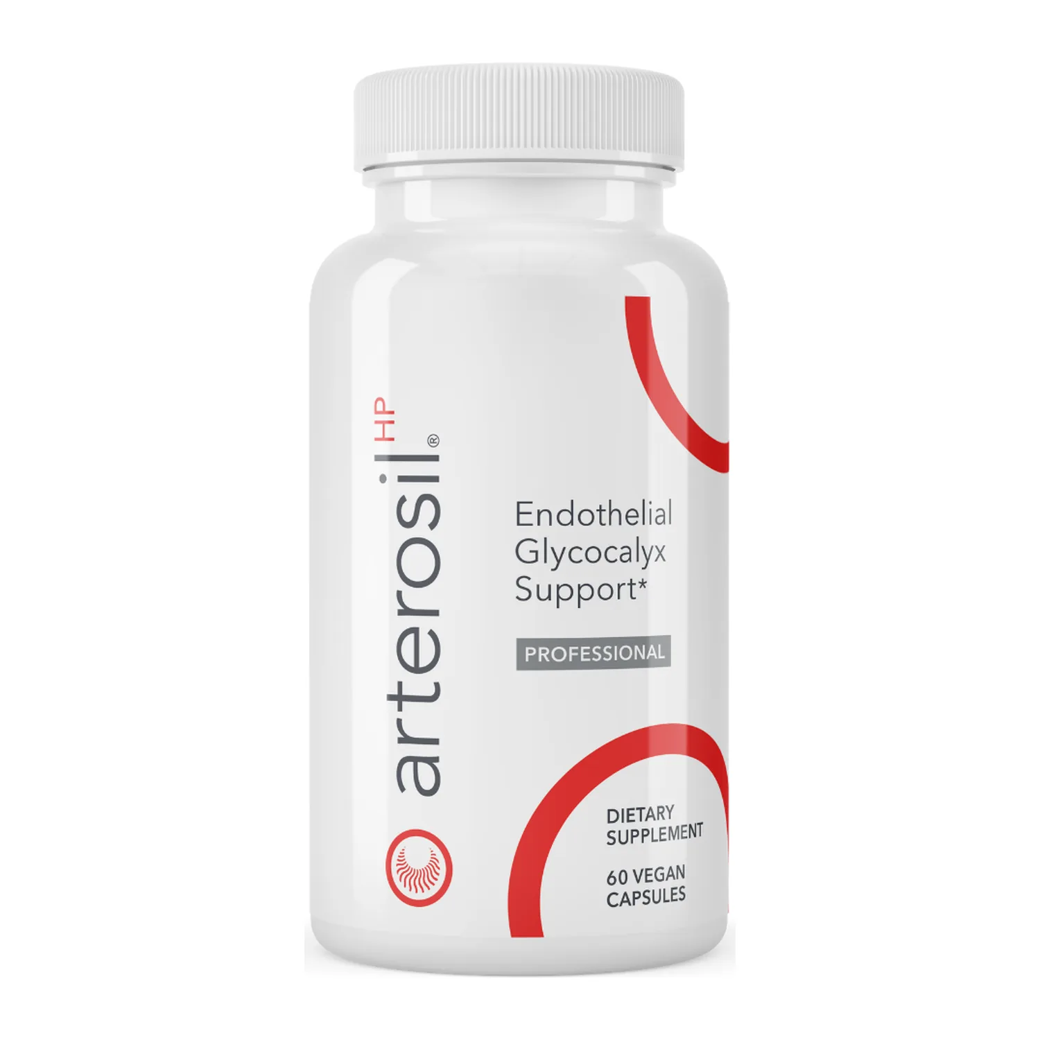 Calroy Arterosil HP, front of bottle, 60 vegan capsules for endothelial glycocalyx support