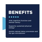 CellCore BC-ATP benefits: cognitive function and mental clarity, sustained physical energy, natural detox and gut microbiome