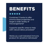 CellCore Para 4 benefits: eleven herbs with antimicrobial properties, natural detox support, well tolerated by sensitive individuals