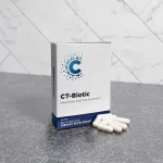 CellCore CT-Biotic box with loose capsules on a bench top