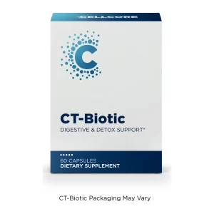 CellCore CT-Biotic probiotic, front of box, 60 capsules