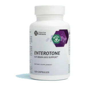 Objective Nutrients Enterotone bottle, 60 capsules with CDP-choline, Alpha-GPC, pantethine and Huperzine A
