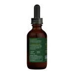 Side of the Global Healing Turmeric bottle with suggested use and the four turmeric root forms