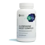 Objective Nutrients Glutathione NACET Complex bottle, 120 capsules with NACET, S-acetylglutathione, glycine and selenium