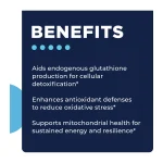GlyNACtive benefits — endogenous glutathione production, antioxidant defences, mitochondrial health