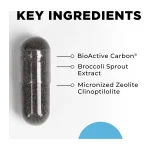 CellCore HM-ET Binder key ingredients: BioActive Carbon, broccoli sprout extract and micronized zeolite clinoptilolite