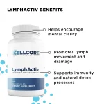 LymphActiv benefits: encourages mental clarity, promotes lymph movement and drainage, supports immunity