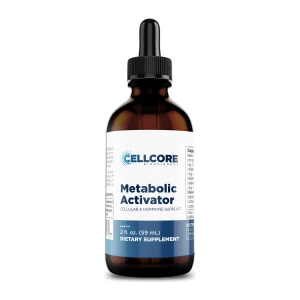 CellCore Metabolic Activator liquid iodine supplement, front of 59 mL dropper bottle