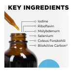 Key ingredients of Metabolic Activator: iodine, riboflavin, molybdenum, selenium, coleus forskohlii and BioActive Carbon