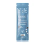 Back of the PurO3 Ozone-Infused Glycerin Suppositories bag with the ingredients list, directions and storage advice
