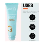 PurO3 graphic: uses — deodoriser, aluminium-free and antibacterial