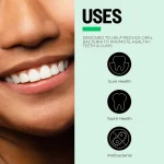 PurO3 graphic: the gel is designed to help reduce oral bacteria for healthy teeth and gums — gum health, tooth health, antibacterial