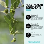 Plant-based ingredients in PurO3 Unscented Jojoba Oil Deodorant: ozonated jojoba oil, ozonated coconut oil and aloe vera