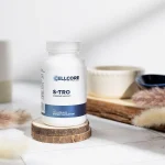CellCore S-TRO bottle of 120 capsules on a kitchen bench