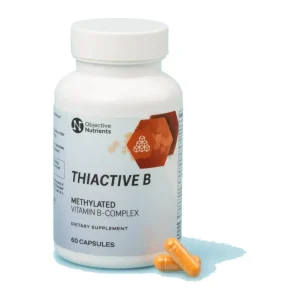 Objective Nutrients ThiActive B bottle, 60 capsules of methylated vitamin B-complex