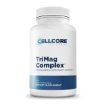 CellCore TriMag Complex supplement, front of bottle, 120 capsules