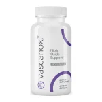 Calroy Vascanox HP, front of bottle, 60 vegan capsules for nitric oxide support