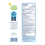 Drug Facts label for Boiron Arnicare Gel showing Arnica montana 1X HPUS 7 percent, uses, warnings and directions