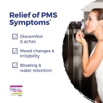 Boiron Cyclease PMS Relief eases discomfort and aches, mood changes and irritability, bloating and water retention