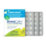 Boiron StressCalm box of 60 unflavoured meltaway tablets with three blister sleeves