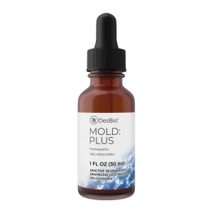 DesBio MOLD:PLUS homeopathic drops, 1 fl oz (30 ml) dropper bottle, front