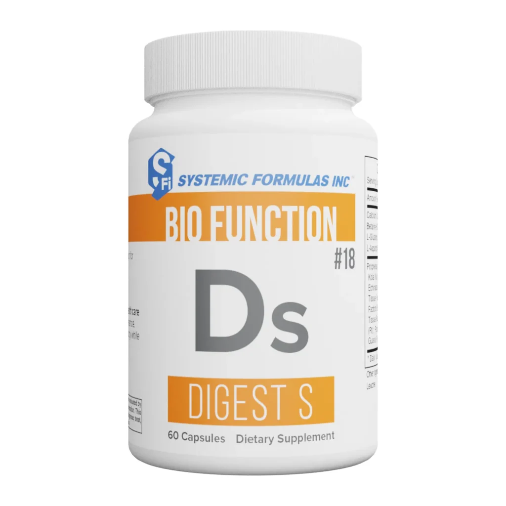 Systemic Formulas Ds Digest S #18 bottle of 60 capsules, front label