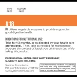 Ds Digest S label panel: directions for nutritional use, take for one to three months, GMO free and gluten free