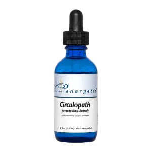 Energetix Circulopath homeopathic remedy, front of the 2 fl oz bottle