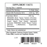 Gb Pituitary Pineal supplement facts: vitamin B6 with a proprietary blend of brain, pituitary and orchic RNA/DNA tissue factors, peach bark, rue, jaborandi, L-methionine and superoxide dismutase