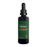 Global Healing Plant-Based Vitamin C, front of 2 fl oz violet glass dropper bottle
