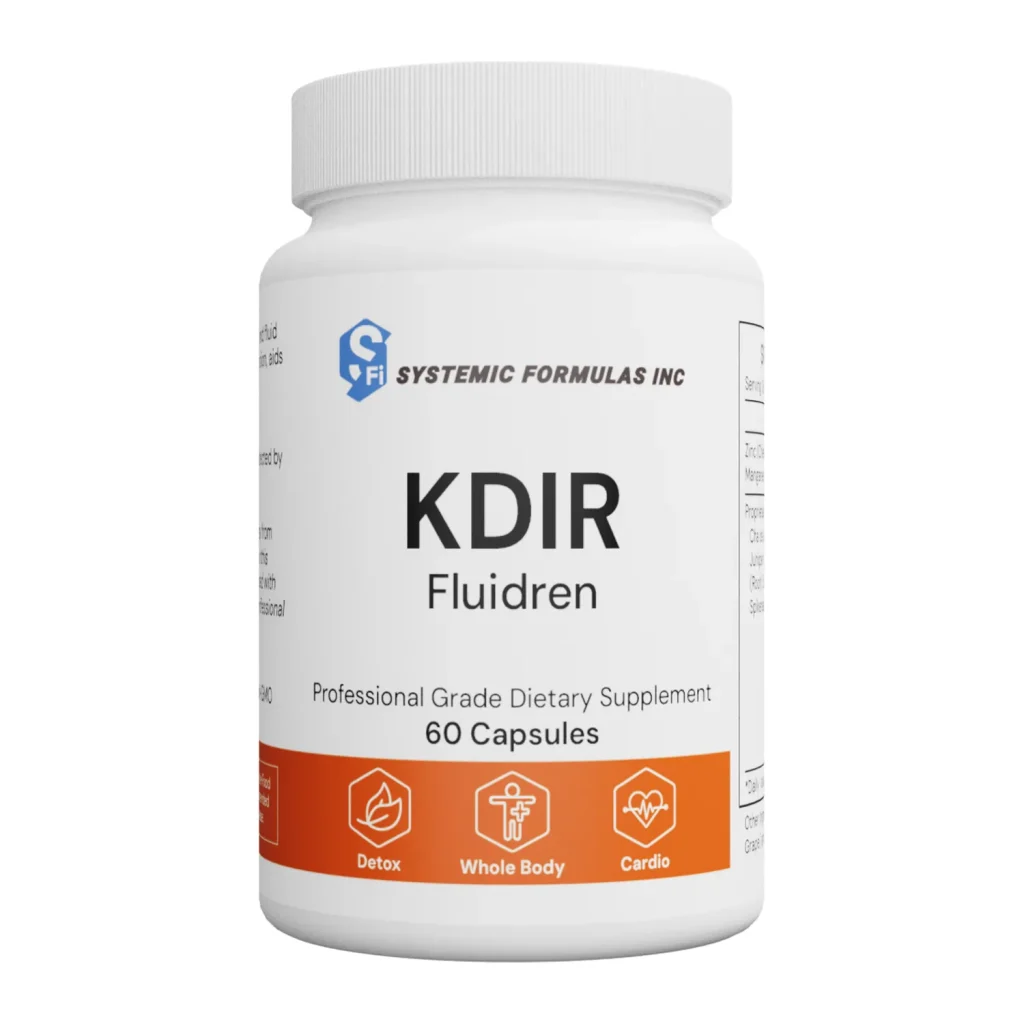 Systemic Formulas KDIR Fluidren #450 bottle of 60 capsules, front label