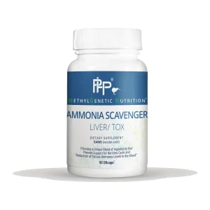 MethylGenetic Nutrition Ammonia Scavenger Liver/Tox, front of bottle with 90 DRcaps