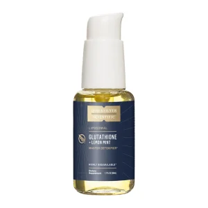 Quicksilver Scientific Liposomal Glutathione Lemon Mint, front of 50 mL pump bottle